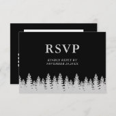 黒松と銀松の冬季結婚式 出欠カード (正面/裏面)