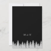黒松と銀松の冬季結婚式 招待状 (裏面)