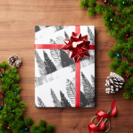 黒松モダン林 ラッピングペーパー