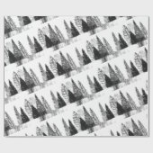 黒松モダン林 ラッピングペーパー (フラット)