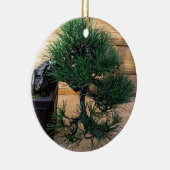 黒松日本の盆栽の写真 セラミックオーナメント (右)