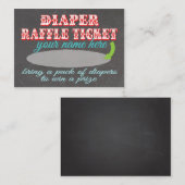 黒板おむつラッフルチケット エンクロージャーカード (正面/裏面)