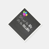 黒板おもしろいに古い年齢についての引用文 スタンダードカクテルナプキン (角)