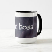 黒板およびチョークのボスのコーヒー・マグ マグカップ (正面右)