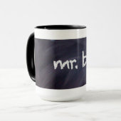 黒板およびチョークのボスのコーヒー・マグ マグカップ (正面左)