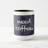 黒板およびチョーク: 必要性のコーヒー・マグ マグカップ (中央)