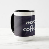 黒板およびチョーク: 必要性のコーヒー・マグ マグカップ (正面左)