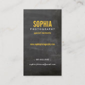 黒板かわいいラブバードフローラビジネスデザイン 名刺 (裏面)