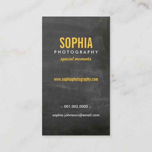 黒板かわいいラブバードフローラビジネスデザイン 名刺 (裏面)