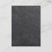 黒板きらめく小さな星の赤ちゃんシャワー エンクロージャーカード (裏面)