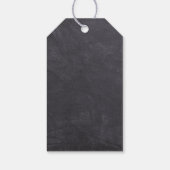 黒板きらめく小さな星の赤ちゃんシャワー ギフトタグ (裏面)