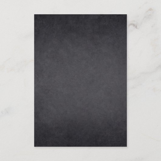 黒板こ来この息子の赤ちゃんシャワー エンクロージャーカード (裏面)