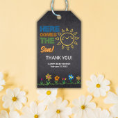 黒板こ来この息子の赤ちゃんシャワー ギフトタグ