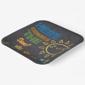 黒板こ来この息子の赤ちゃんシャワー ペーパープレート (傾斜あり)