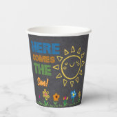 黒板こ来この息子の赤ちゃんシャワー 紙コップ (裏面)