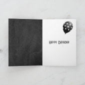 黒板で年を取るための誕生日ユーモア カード (内部)