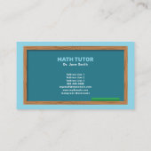 黒板とコンパス数学の家庭教師 名刺 (裏面)