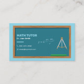 黒板とコンパス数学の家庭教師 名刺 (正面)