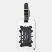 黒板とフレ華美ーム ラゲッジタグ (正面縦)