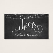 黒板と白のライトストリング、ドリンクチケット (裏面)