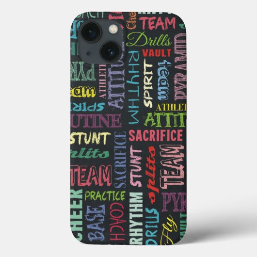 黒板にチア用語 Case-Mate iPhoneケース (裏面)