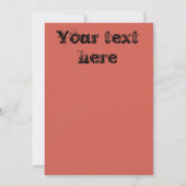 黒板にチョークで描かれたトマトの絵 招待状 (裏面)