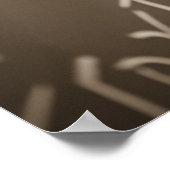 黒板に数式を印刷する人 ポスター (角)