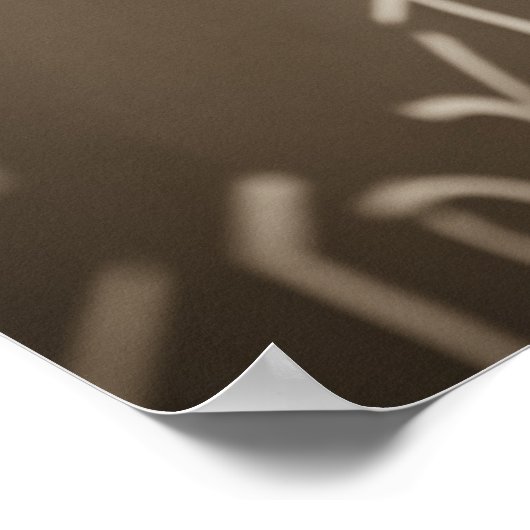 黒板に数式を印刷する人 ポスター (角)