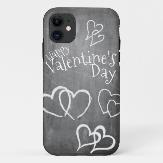 黒板に書かれたハッピーバレンタインデー Case-Mate iPhoneケース (裏面)
