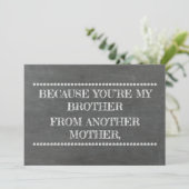 黒板に書かれた仲人/男の最高の友達　面白いプロポーズ 招待状 (スタンド正面)