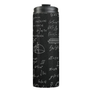 黒板に科学の公式が記され  タンブラー