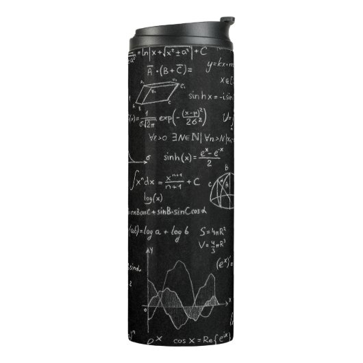 黒板に科学の公式が記され  タンブラー (回転左)