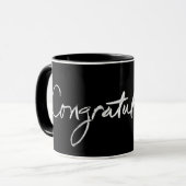 黒板のお祝いの覆いのマグ マグカップ (正面左)