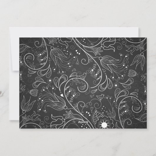 黒板のイースターエッグ|のハッピーイースターの写真カード シーズンカード (裏面)