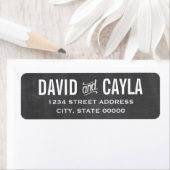 黒板のウェディングラベル ラベル (インサイチュ)