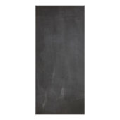 黒板のエレガントでシックなクリーム色のアイボリーの葉のモノグラム ラックカード (裏面)