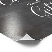 黒板のカードとギフトのサイン。モダン結婚 フォトプリント            (角)