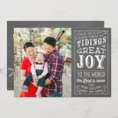 黒板のキリスト教の休日の写真カード2016年 シーズンカード (正面/裏面)