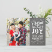 黒板のキリスト教の休日の写真カード2016年 シーズンカード (スタンド正面)