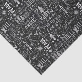 黒板のクリスマスの印刷のティッシュペーパー 薄葉紙 (詳細)