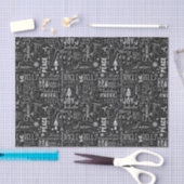 黒板のクリスマスの印刷のティッシュペーパー 薄葉紙 (クラフト)