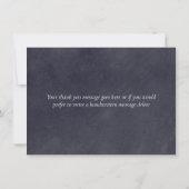 黒板のグリーンリーフ お礼 サンキューカード (裏面)