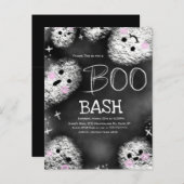 黒板のゴースト ブー 衣装 ハロウィン 誕生日 , ポストカード (正面/裏面)