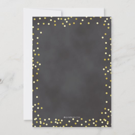 黒板のサボテンのフェスタのカップルのシャワーBrights 招待状 (裏面)