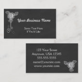 黒板のスタイルの万能名刺 名刺 (正面/裏面)