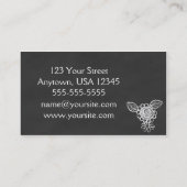 黒板のスタイルの万能名刺 名刺 (裏面)