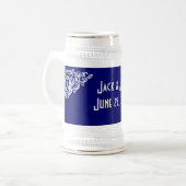 黒板のスタイルの結婚祝い ビールジョッキ (正面左)