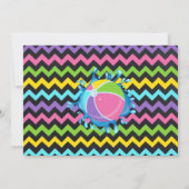 黒板のスプラッシュ·バースデー·バッシュ·ピンクの写真 招待状 (裏面)