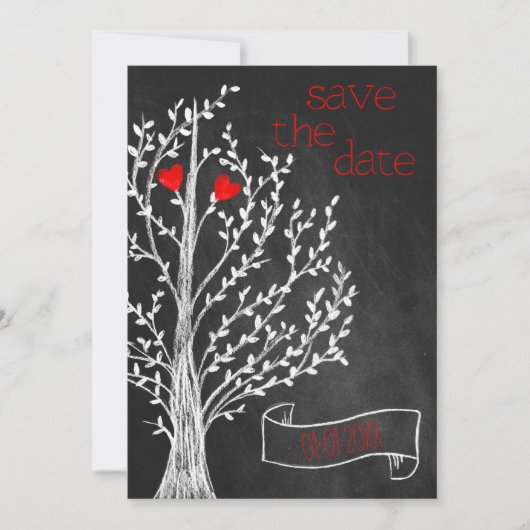 黒板のテーマ 招待状 (正面)