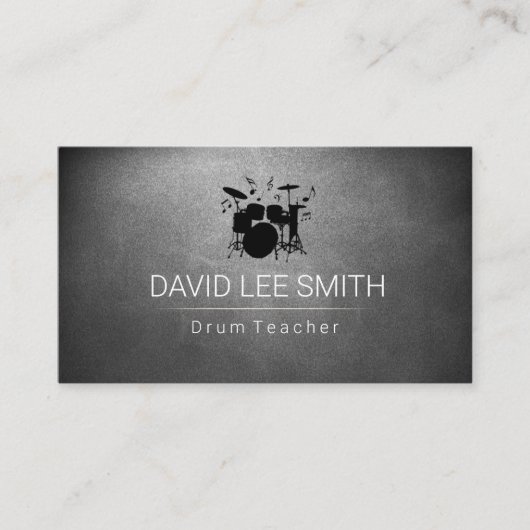 黒板のドラム 名刺 (正面)